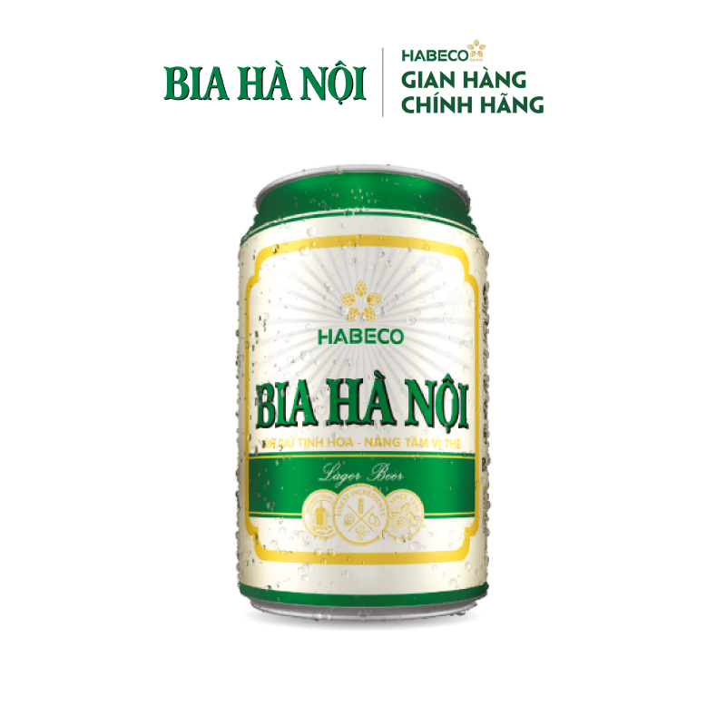Bia Hà Nội Nhãn Xanh Khuyến mại hè  - Thùng 24 lon 330ml