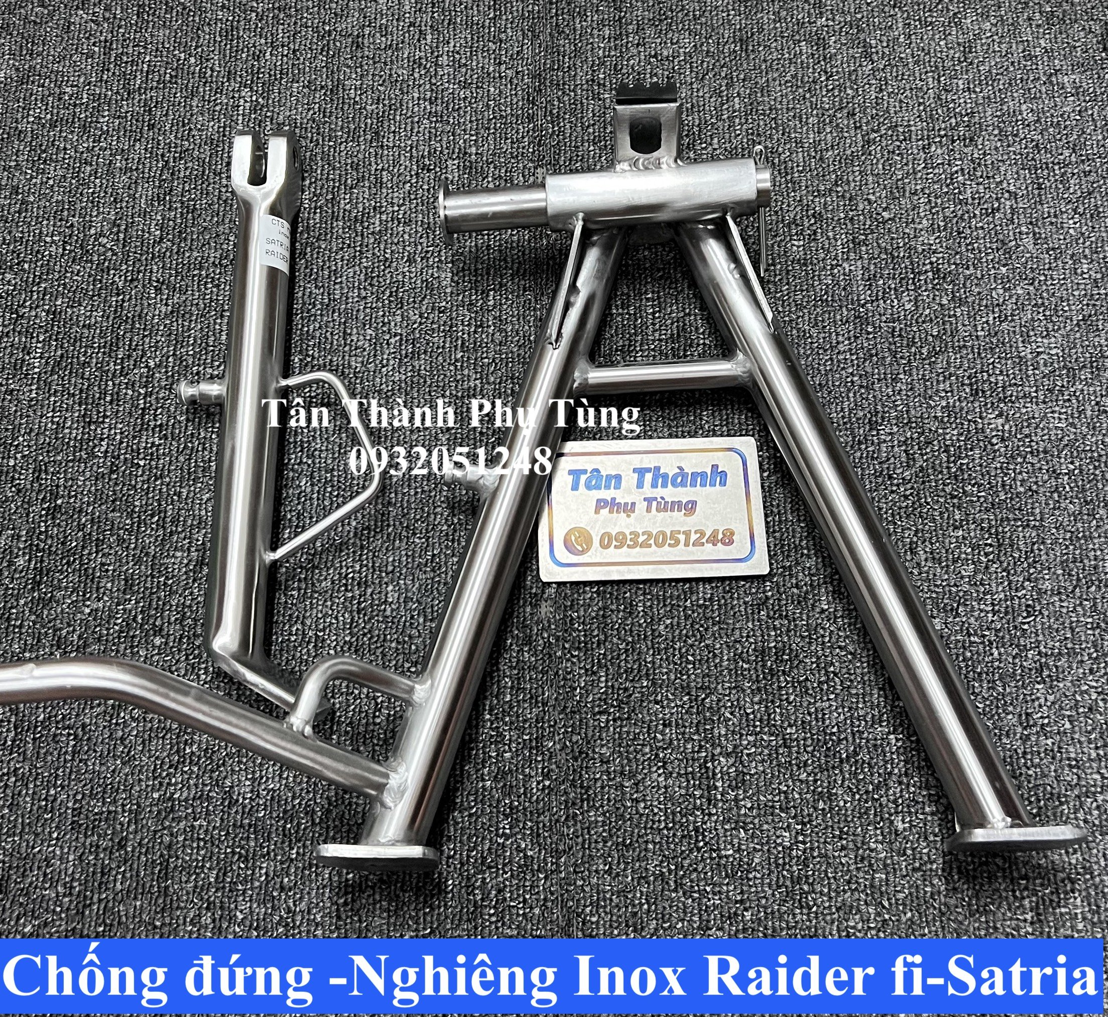 Chống Đứng Nghiêng Inox 304 dành cho Raider Fi, Satria