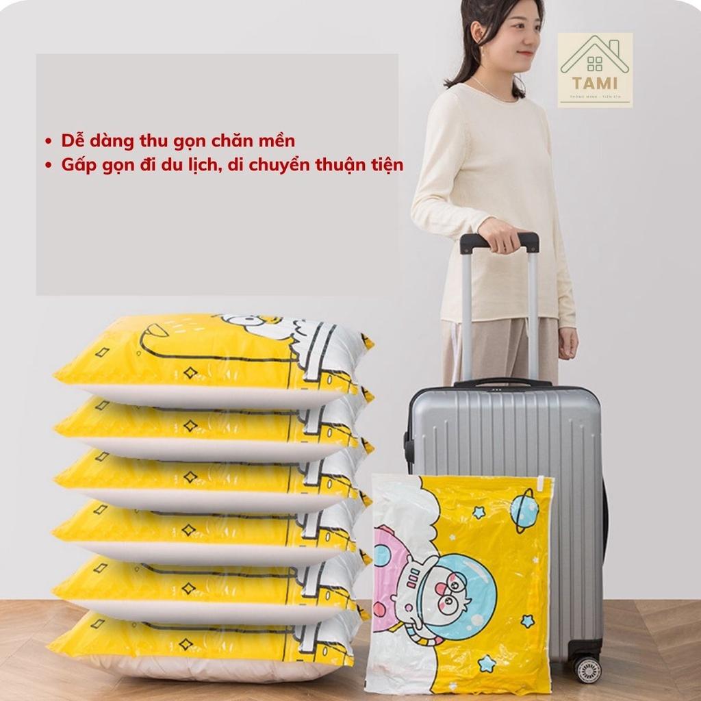 Máy hút chân không, túi hút chân không đựng quần áo chăn màn mền, gọn gàng, chống mốc