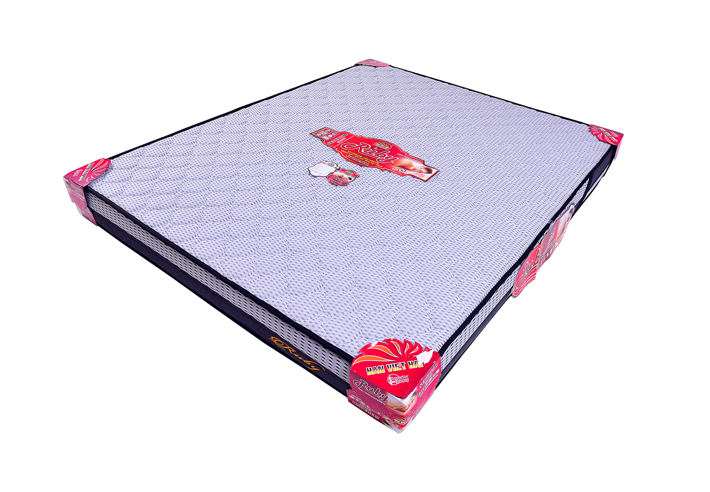 Nệm foam ép Hàn Việt Hải Ruby vải xốp gấm hoặc 4D