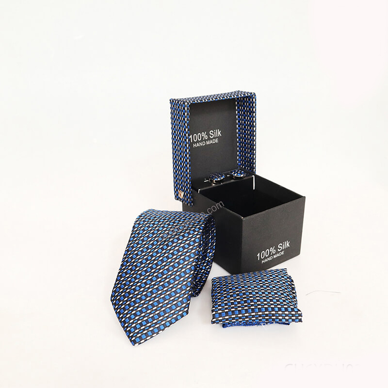 Cà vạt nam, cà vạt bản nhỏ, cà vạt 6cm -  màu xanh đen họa tiết CH6XDH034