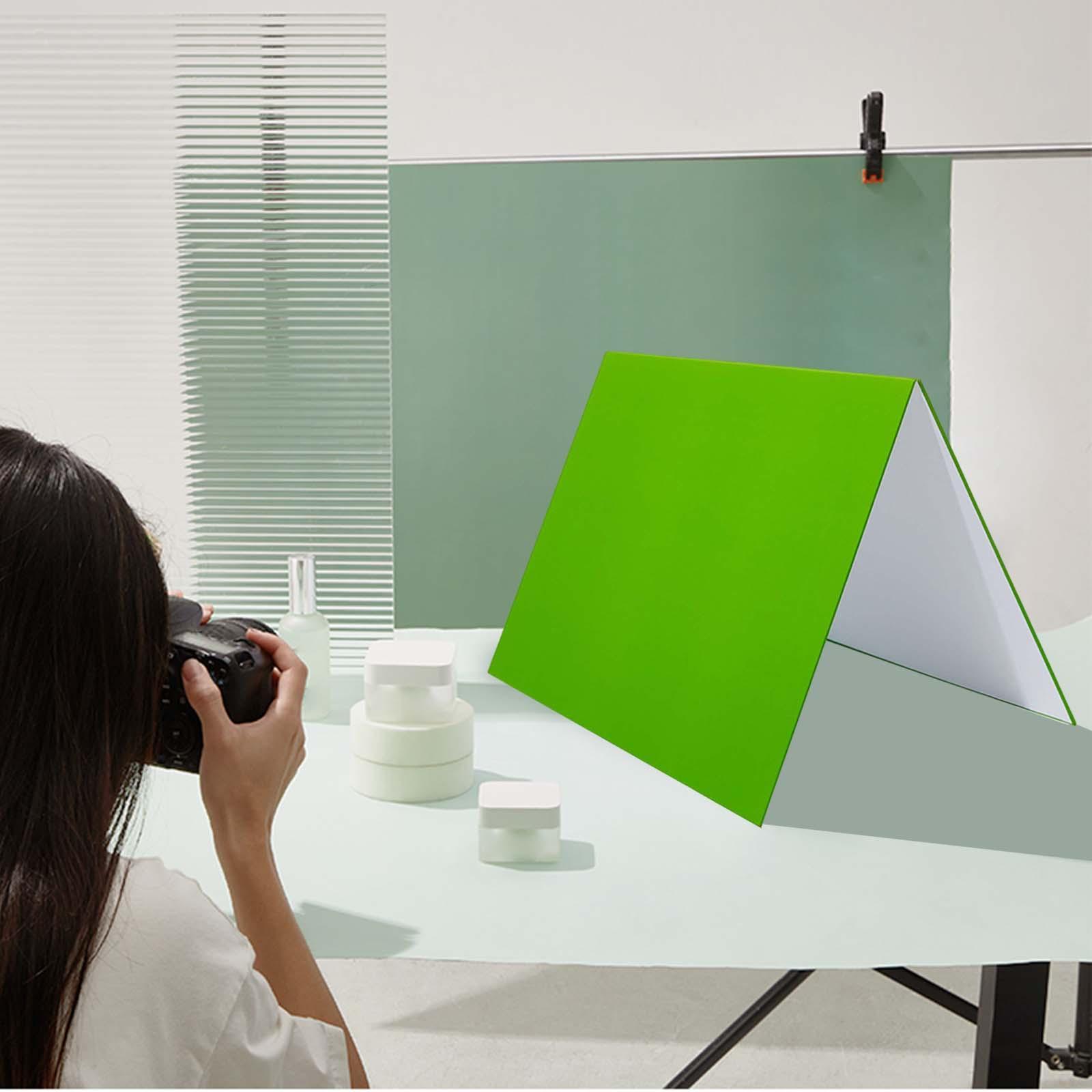 White and Green Photography Reflecting Paper Board Folding A3 Accessories Light Reflector Diffuser
