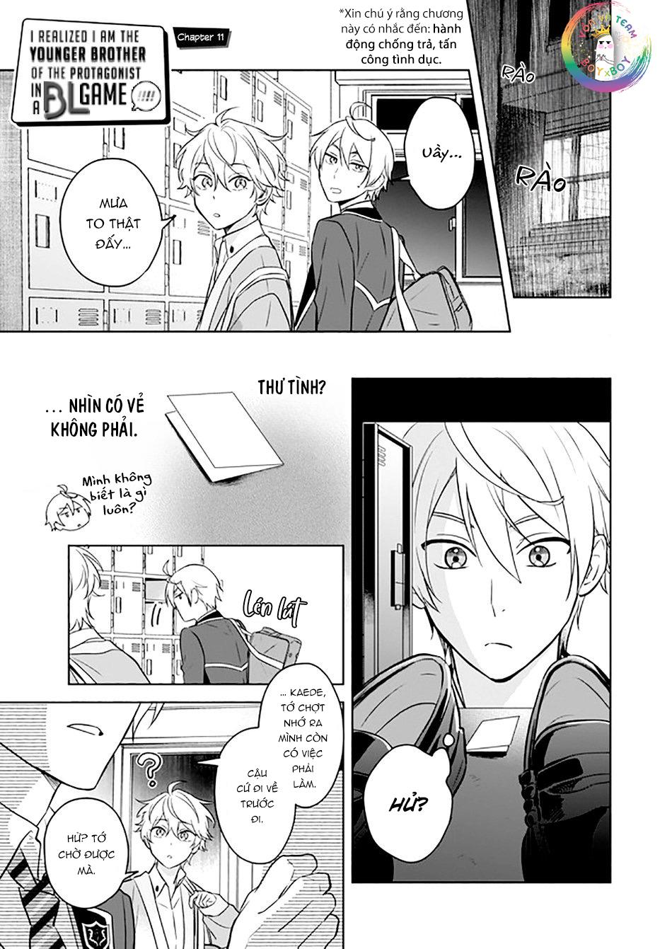 tôi nhận ra mình là em trai của nhân vật chính game bl chapter 11 1