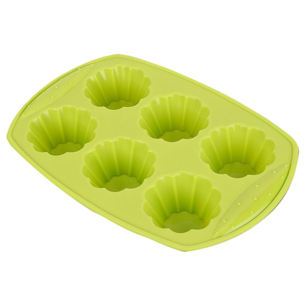 Food Grade Silicone 6-Grid Shape Mold Chocolate Mould Soap Mold Baking Tool