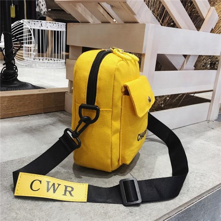 Túi tote trơn vải đeo chéo đi học canvas mềm giá rẻ
