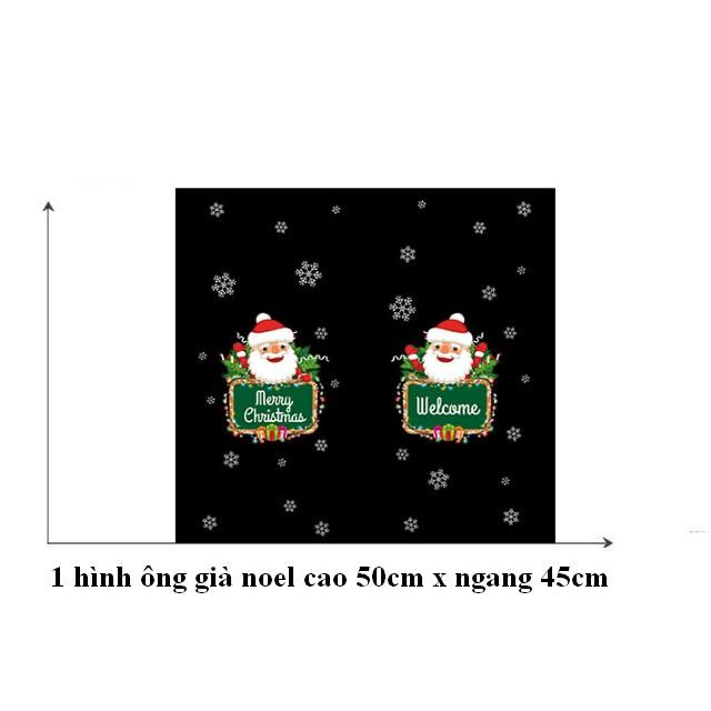 Decal trang trí noel ông già noel vui vẻ