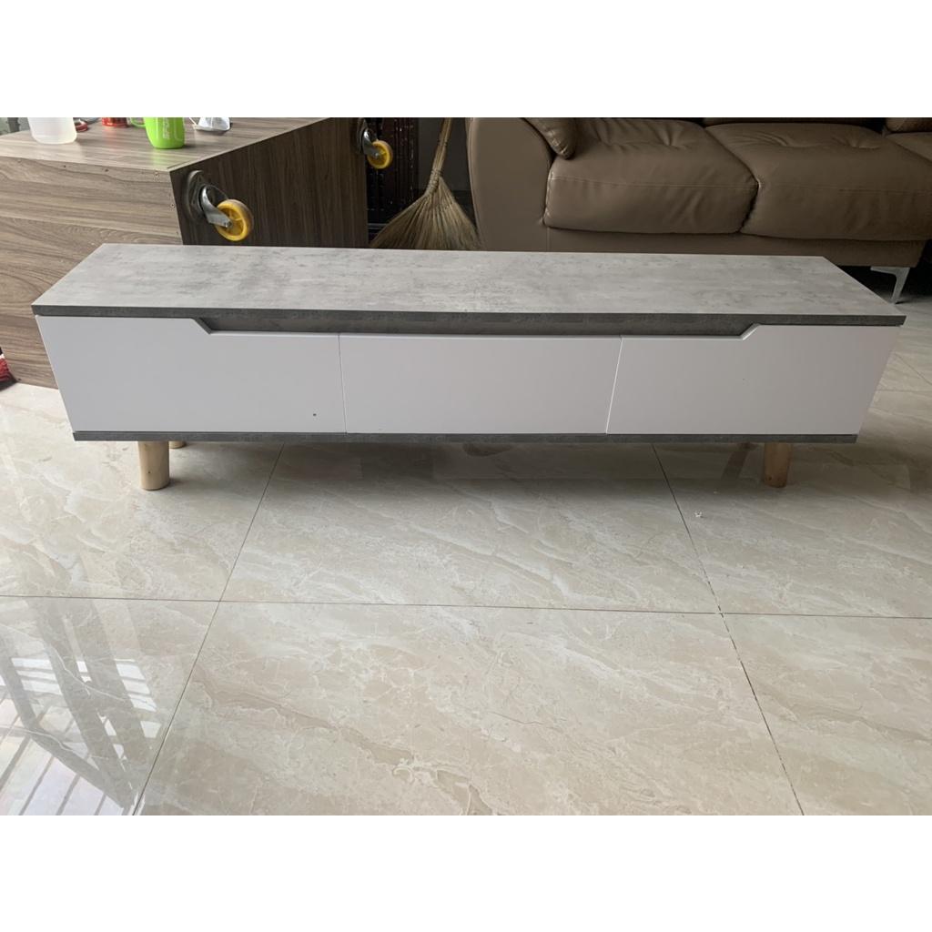Made in VN Kệ tivi , kệ phòng khách để sàn An Nhiên có ngăn kéo - gỗ mdf 18mm công ty Mộc Phát độ bền trên 30 năm AN004