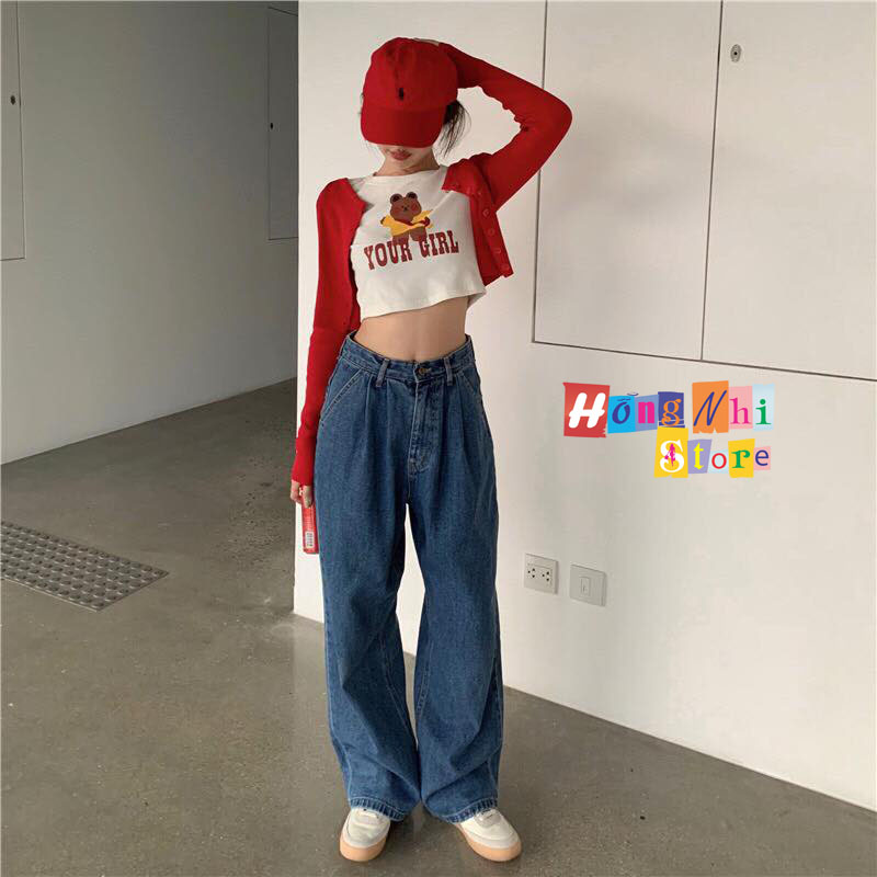 Áo Croptop Body Ulzzang Tay Dài Nút Gài Dáng Ôm - MM