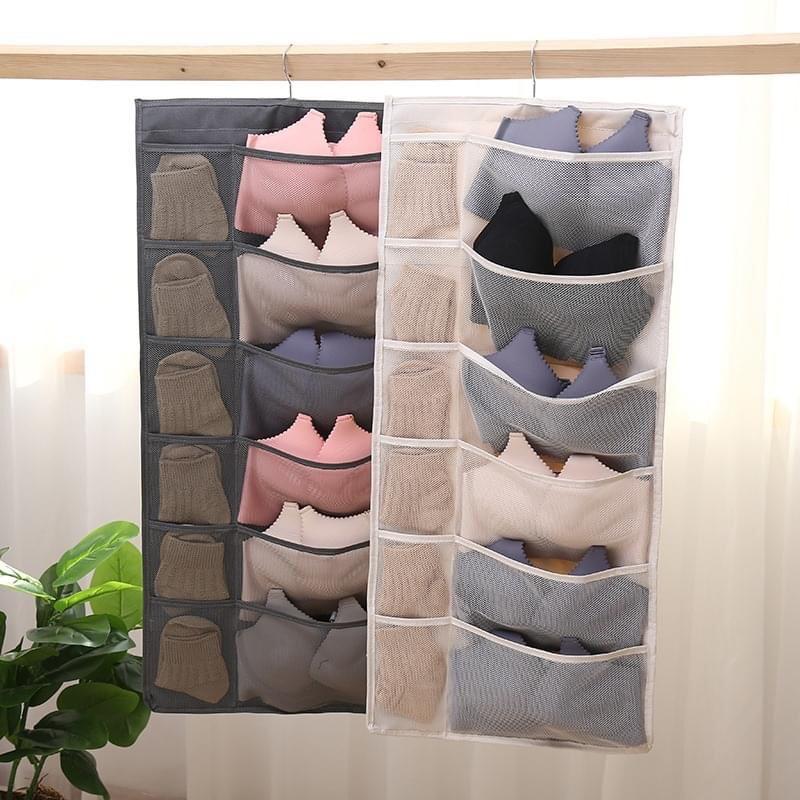 Túi treo 2 mặt đựng đồ lót cao cấp 30 ô