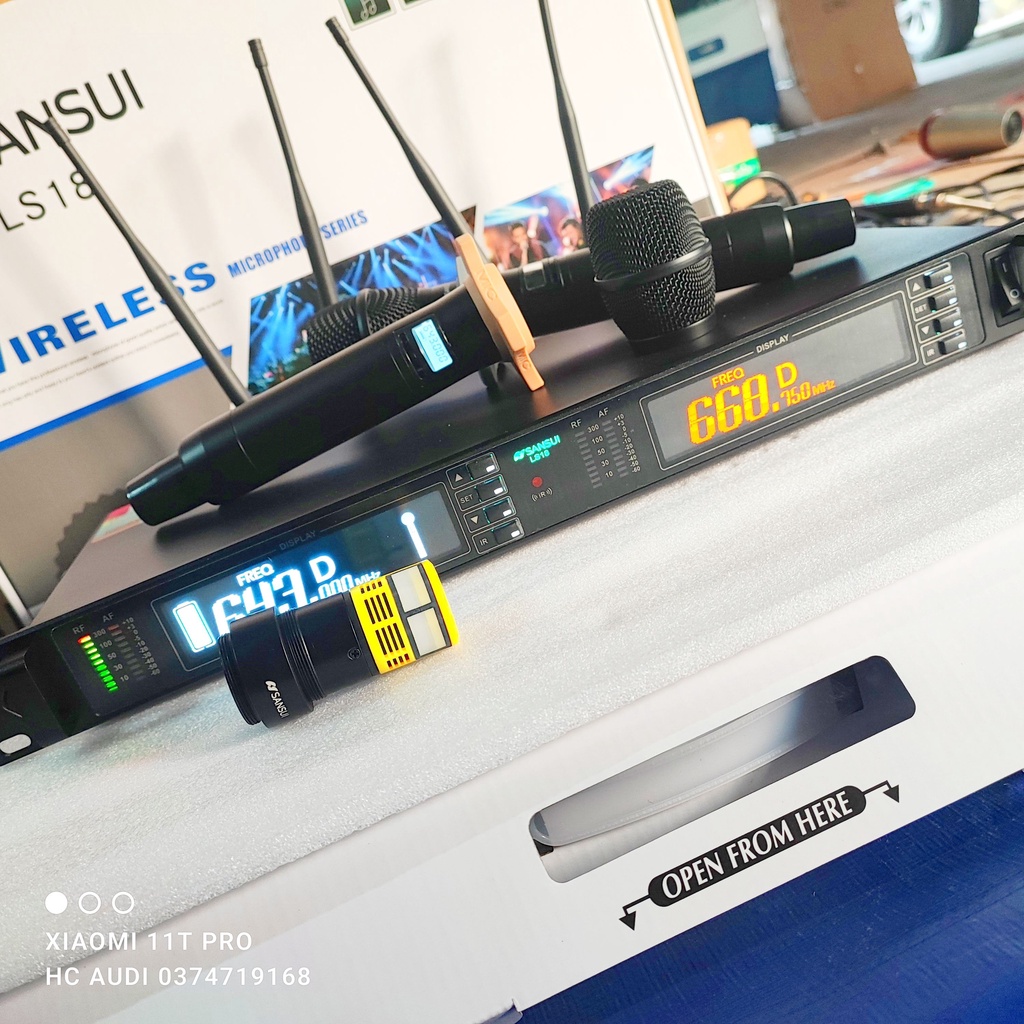 Bán lỗ tăng tương tác ... mic SANSUI LS 18 ls18 micro không dây LS 18 cao cấp sự kiện sóng khỏe âm thanh hay 2023 bốn an