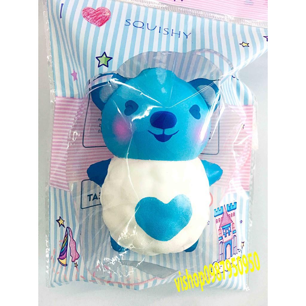 SQUISHY GẤU TRÚC TRẮNG XANH