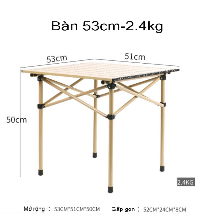 Bộ bàn ghế du lịch gấp gọn 1 bàn 6 ghế - bàn ghế dã ngoại xếp gọn xách tay - bàn ghế cắm trại câu cá