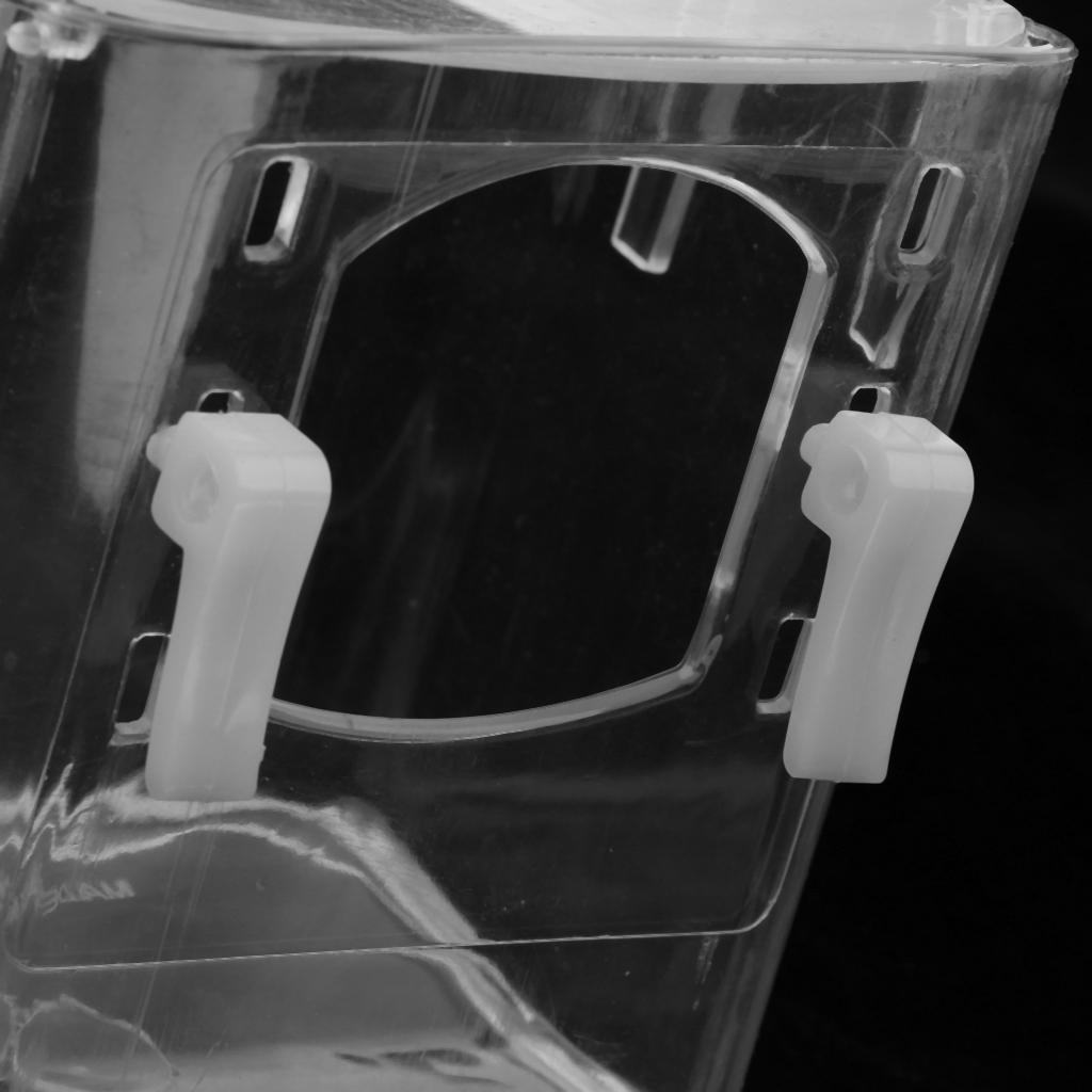 Pet bird acrylic feeder storage parrot cage hanging pet