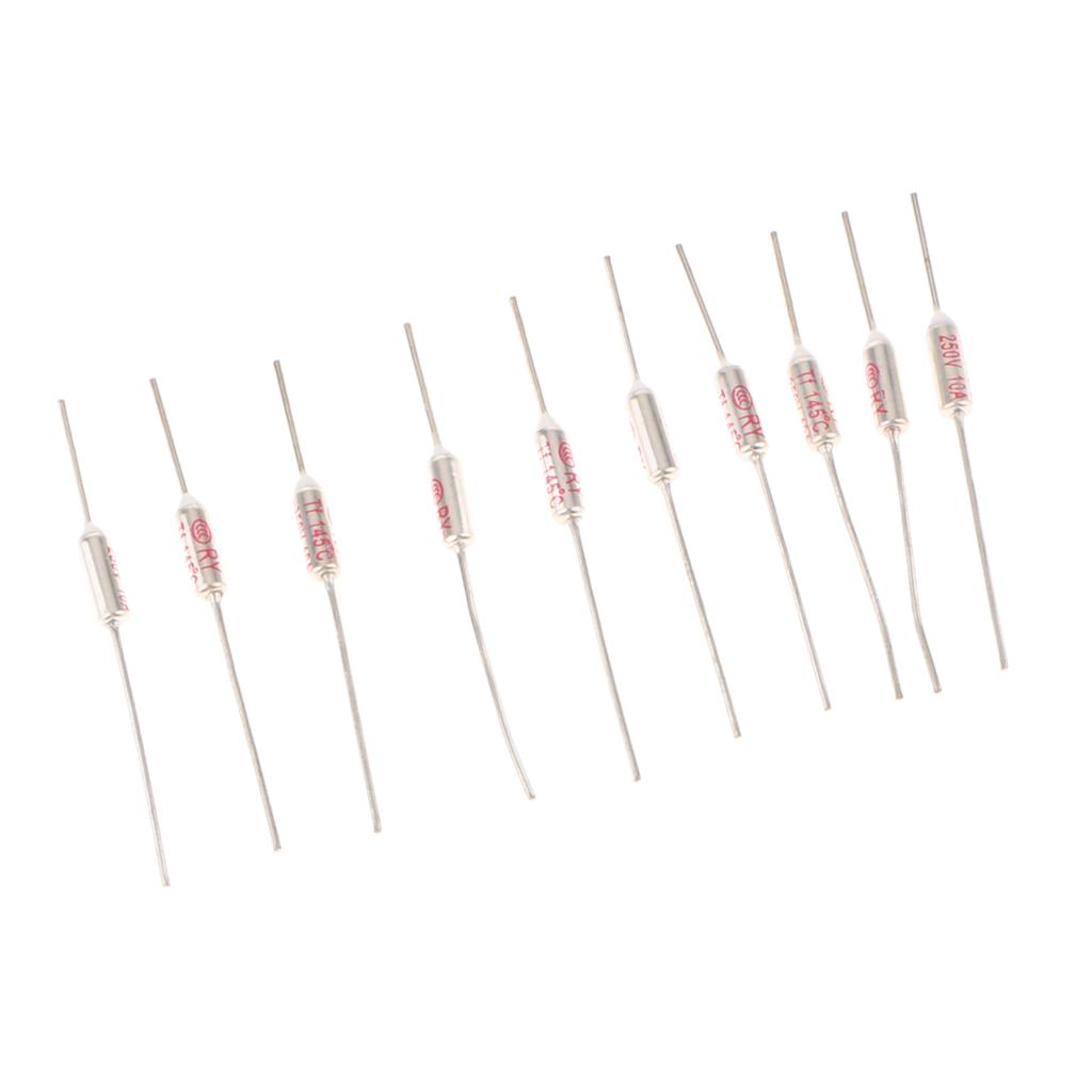 10 Miếng Cầu Chì Nhiệt Cắt TF 145C 250 V 10A