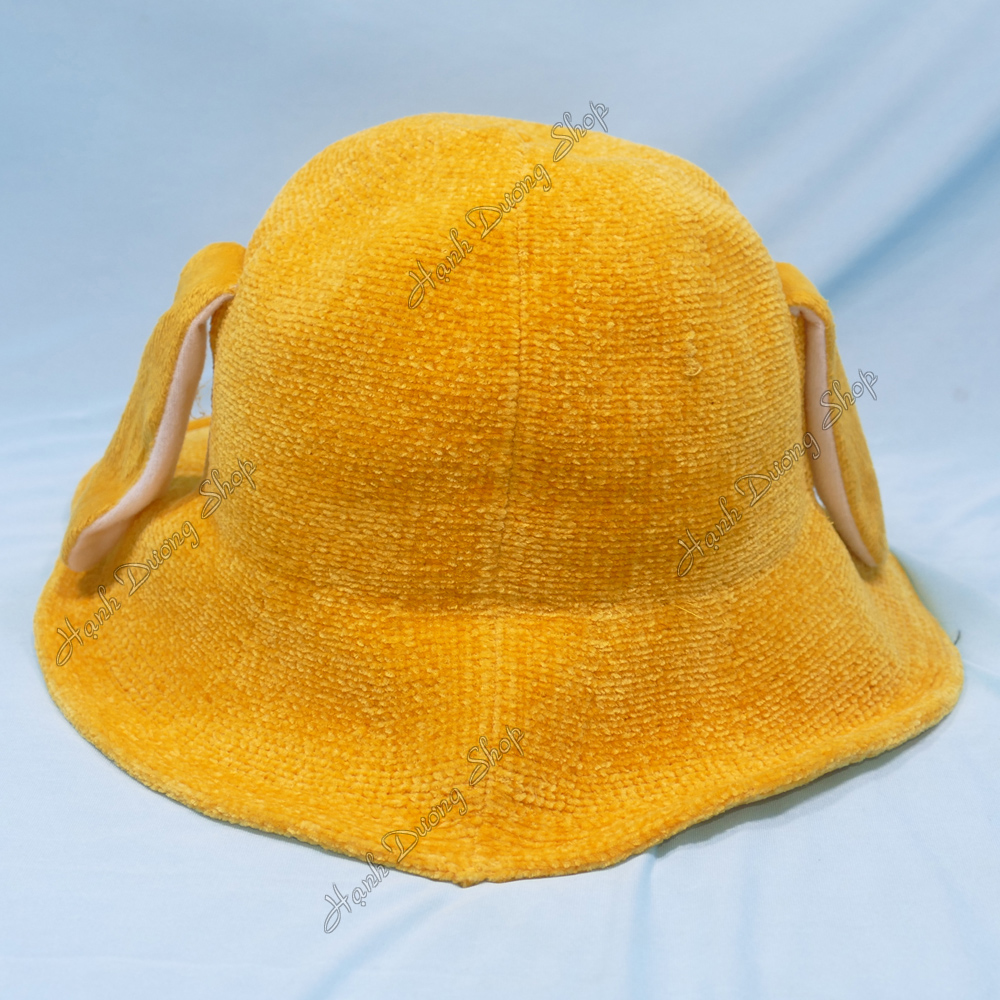 Nón trẻ em kiểu dáng con vịt, bóp mỏ kêu cạp cạp, bóp vênh 2 tay độc đáo, chất liệu vải nhung mềm mại - Hạnh Dương