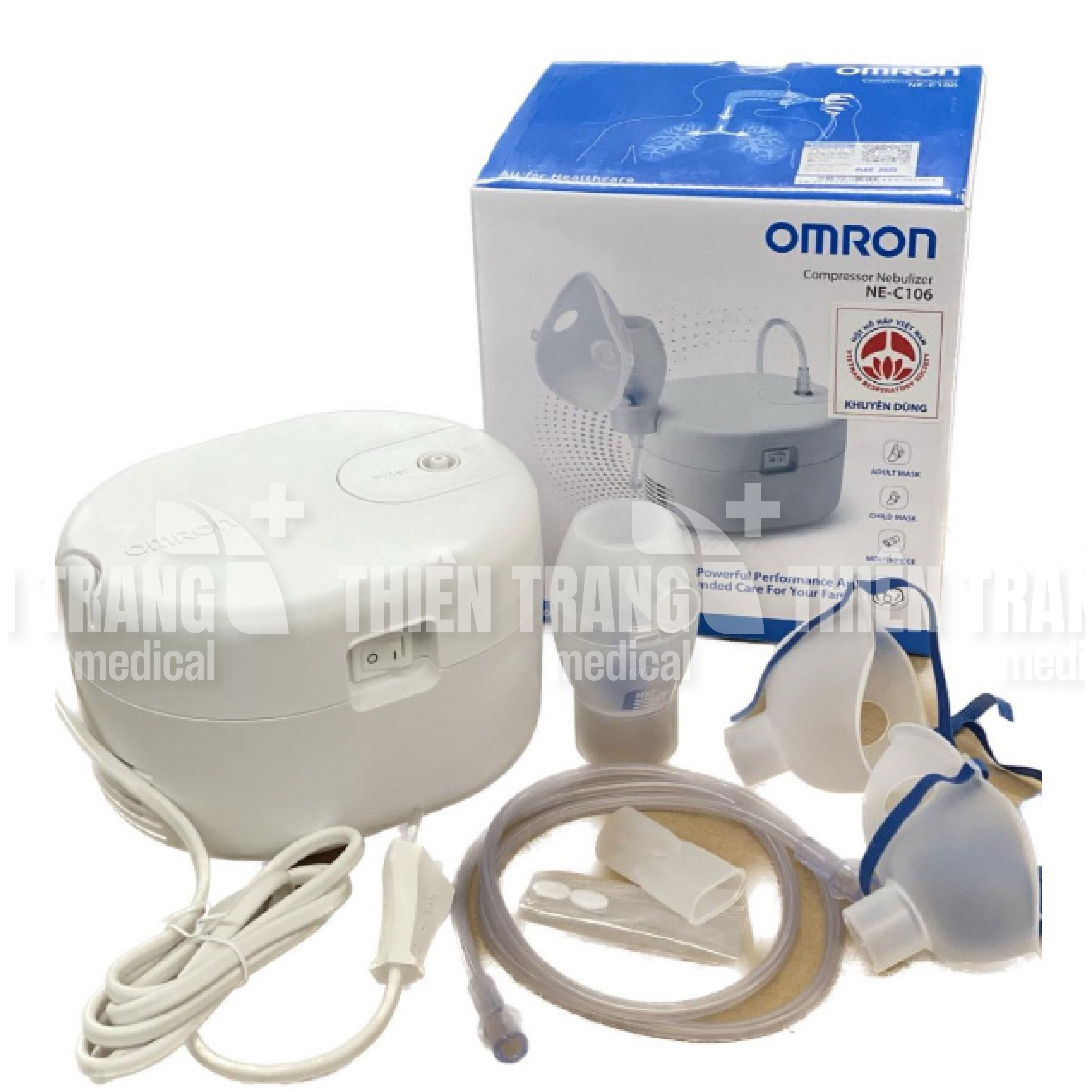 MÁY XÔNG KHÍ DUNG, MŨI HỌNG OMRON NE-C106 Thiên Trang Medical