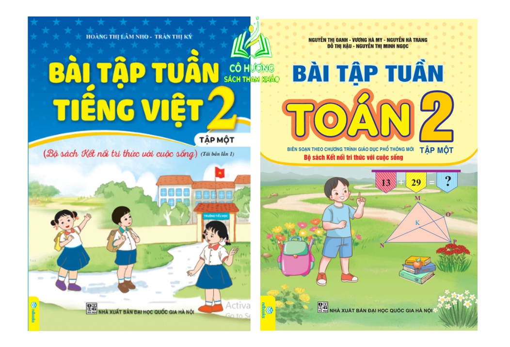 Sách - Combo Bài Tập Tuần Toán, Tiếng Việt 2 (Tập 2) - Kết Nối Tri Thức (ND)