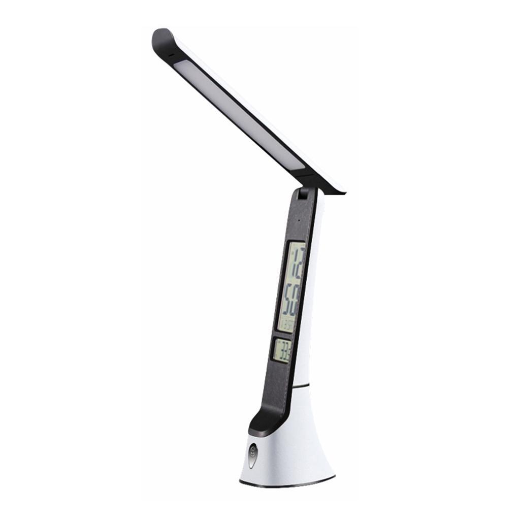 LED Desk Lamp Stepless Dimmable Folding Reading Light for Home Office White