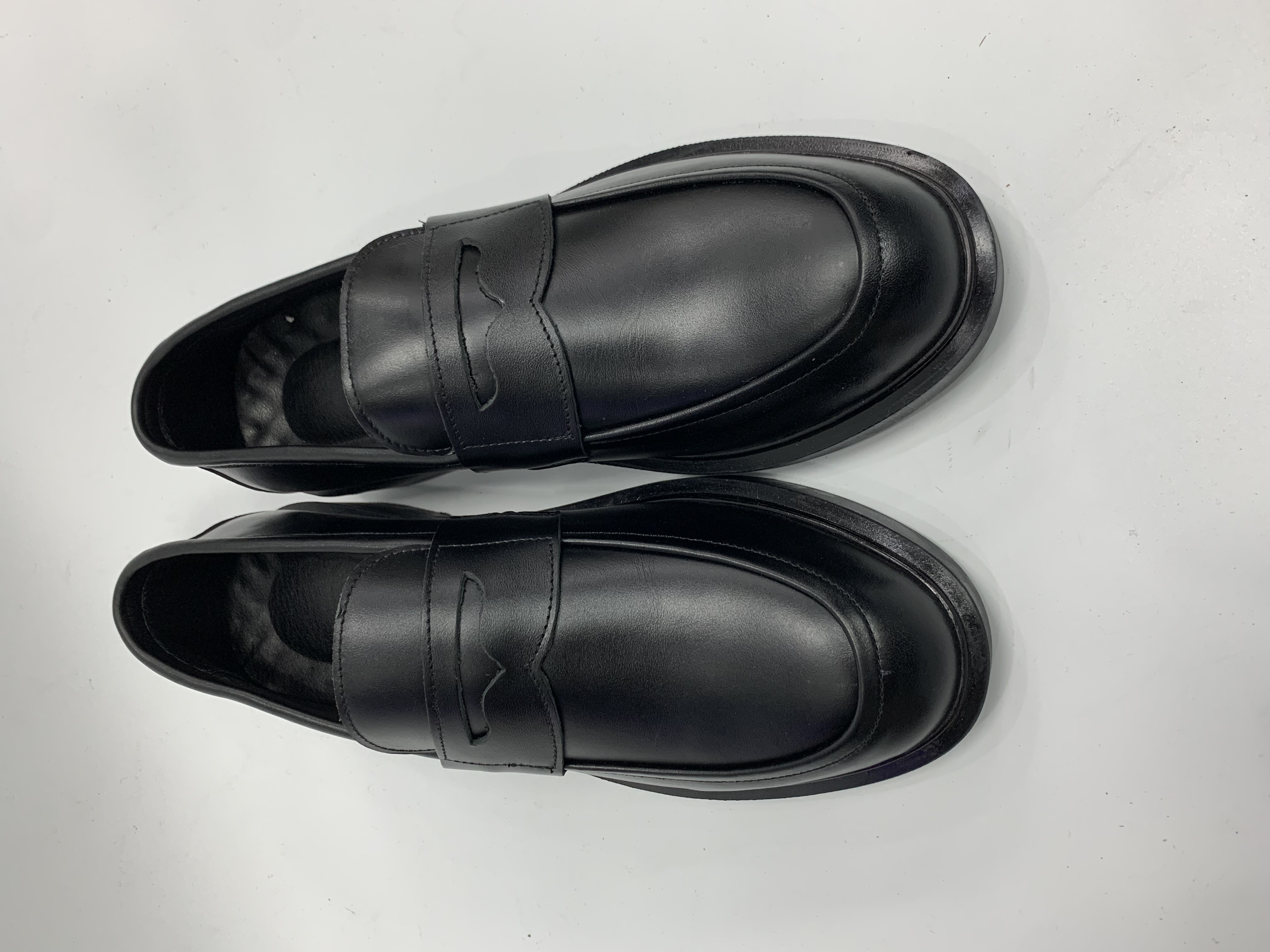 Giày penny loafer da bò đế đúc cao 4,6 cm(BH 12thang)