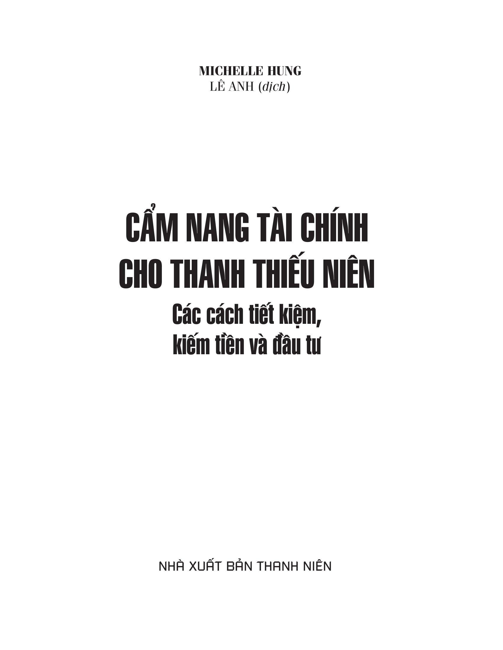 Cẩm Nang Tài Chính Cho Thanh Thiếu Niên