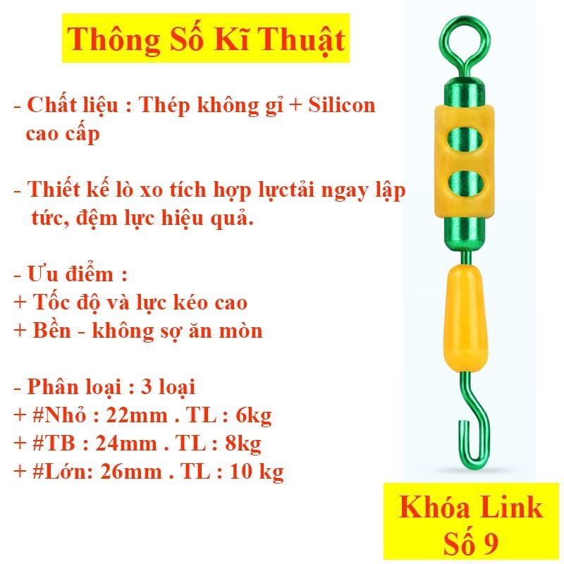 Sét 5 Khóa Link Ma Ní Buộc Trục Câu Đài Câu Đơn Sanami Fishing - Chống Xoắn Cao Cấp SPK-38