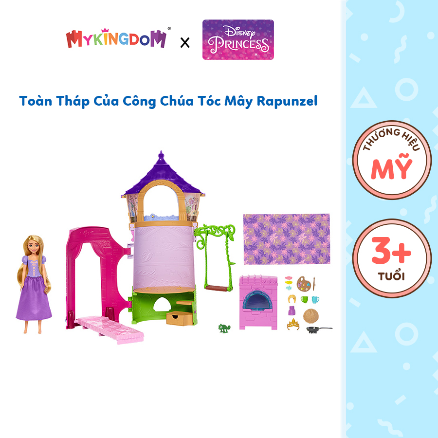 Đồ Chơi Disney Princess - Toà Tháp Của Công Chúa Tóc Mây Rapunzel Disney Princess Mattel HLW30