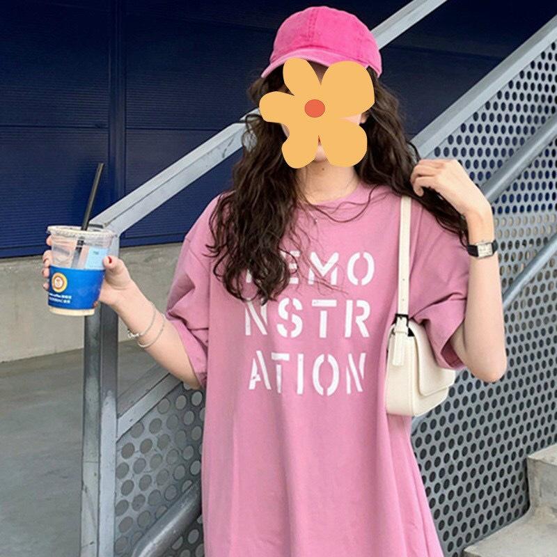 Áo thun tay lỡ form rộng DEMO, áo phông form rộng