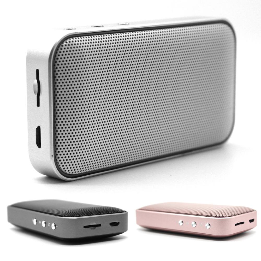 Âm thanh mini bỏ túi ngoài trời không dây di động Loa Bluetooth siêu mỏng Loa hỗ trợ thẻ TF USB có thể sạc lại Màu sắc: Đen