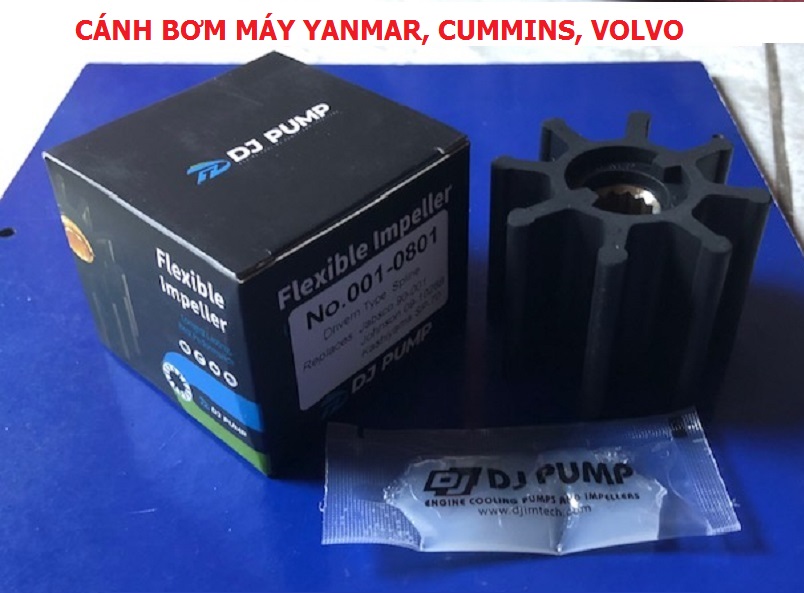 Cánh bơm Yanmar 6CH, thay thế Jabsco 90-001; Johnson 09-1028B; Kashiyama SP-70, Sherwood 18200K, Kashiyama SP-70, Volvo 21951356