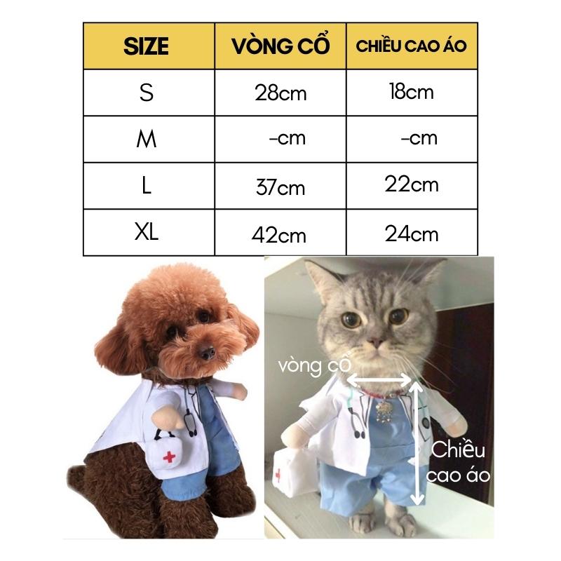 Áo Cosplay Bác Sĩ Cho Chó Mèo - SP006019doc