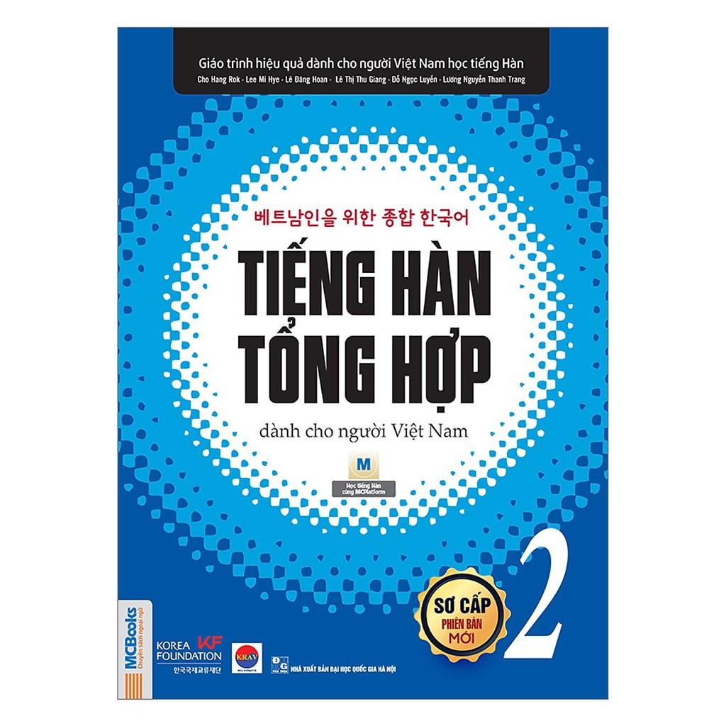 Sách - Combo Trọn Bộ Giáo Trình Tiếng Hàn Tổng Hợp Sơ Cấp &amp; Trung Cấp ( Tập 1, 2, 3, 4 ) Bản Đen Trắng