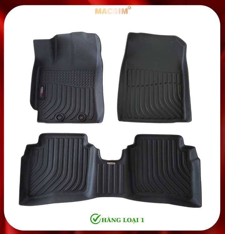 Thảm lót sàn xe ô tô Hyundai Accent 2024+ Nhãn hiệu Macsim chất liệu nhựa TPE cao cấp màu đen