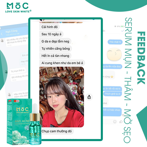 Serum Ngừa Mụn Thâm, Mờ Sẹo 10ml MỘC