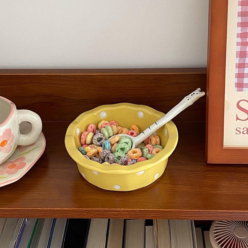 Bát Gốm Hàn Quốc Dễ Thương Đa Ứng Dụng Cho Nhà Ở