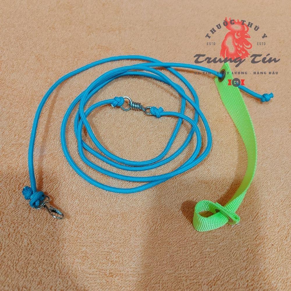 Dây cột gà siêu chất lượng - bao gà giật - TRE + NÒI đều sài được - dài 2 mét . da bò dầy . móc chống xoắn inox