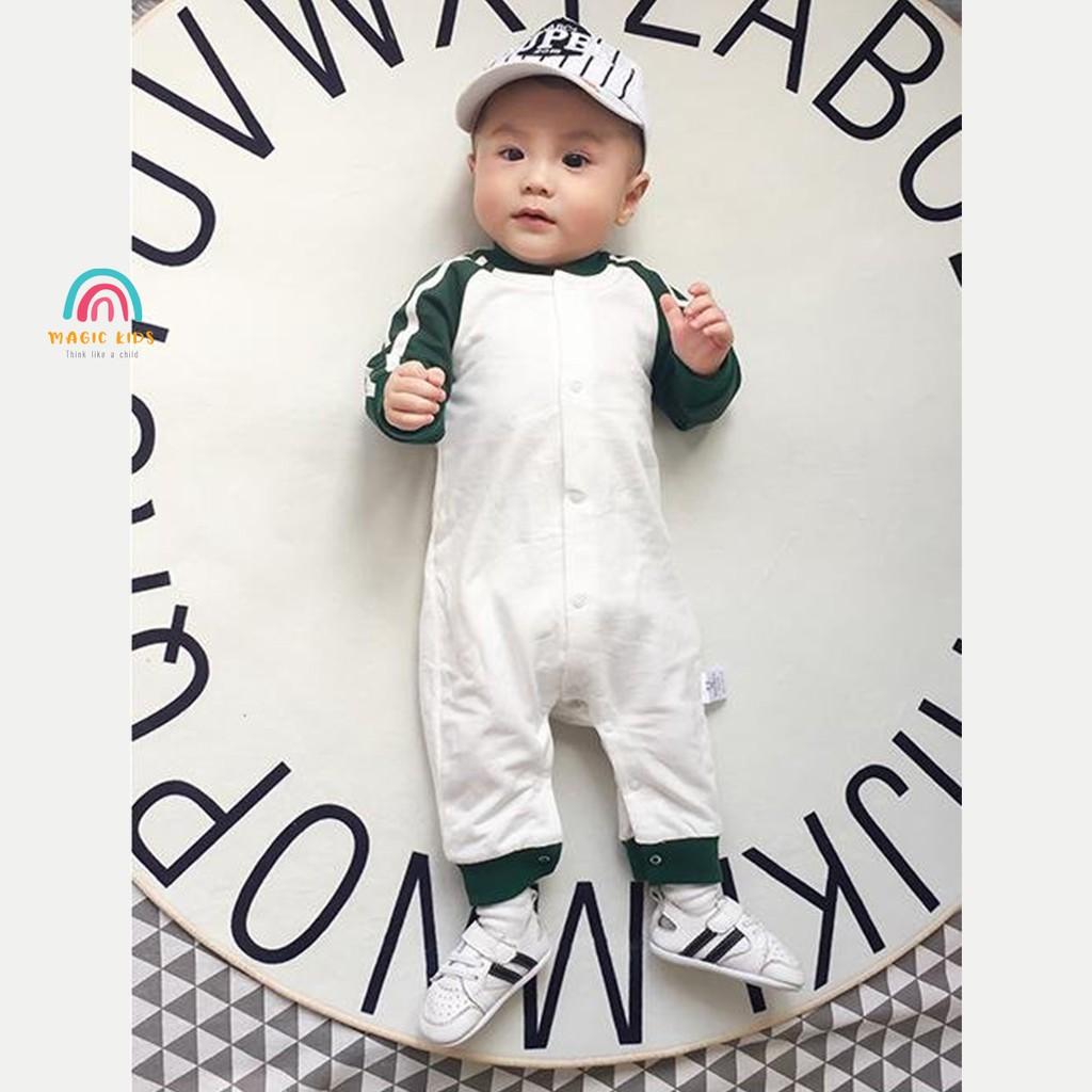 Bộ bodysuit nỉ dài tay kiểu dáng thể thao cho bé BL20009