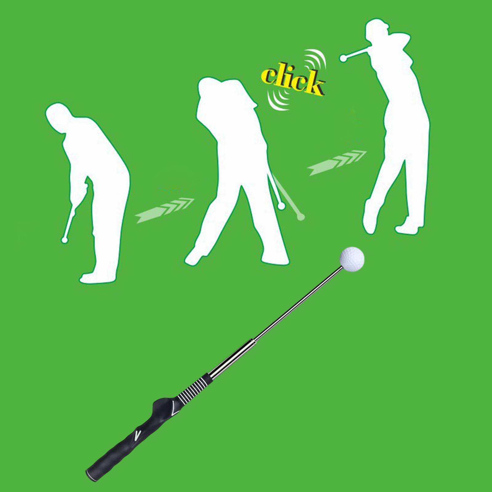 Telescopic Warm up Stick Practice Golf Swing Trainer Aid for Flexibility
