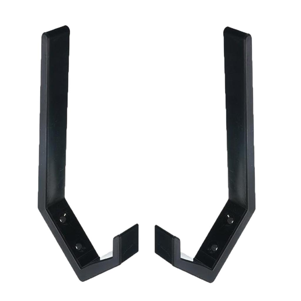 1Pairs Helmet Holder Hook Wall Mount Coat Hook Jacket Storage Rack Black
