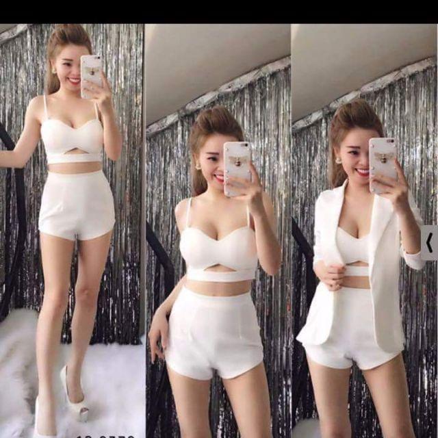 Sét vest quần Short 3 món