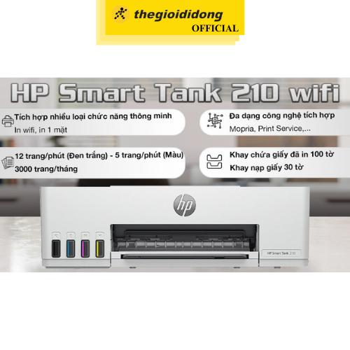 Máy in phun màu đơn năng HP Smart Tank 210 Wifi (3D4L3A) - Hàng chính hãng