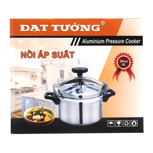 Nồi áp suất ga 5L Đạt Tường có đáy từ – ASG-03 – Màu trắng