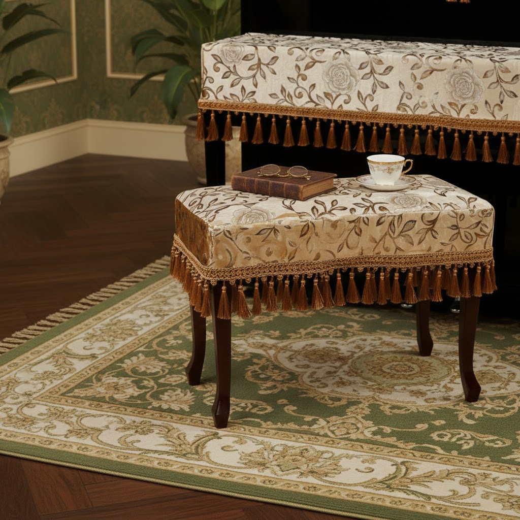 Khăn phủ đàn piano cơ đàn piano điện tử 88 phím sang trọng cổ điển trang trí giáng sinh noel năm mới Tết sinh nhật - Hàng chính hãng