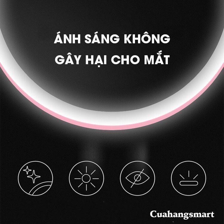 BẢO HÀNH 1 ĐỔI 1 Gương Trang Điểm Để Bàn Đèn LED Cảm Ứng 3 Chế Độ Sáng Gương Đèn LED SELFIE LIVE STREAM