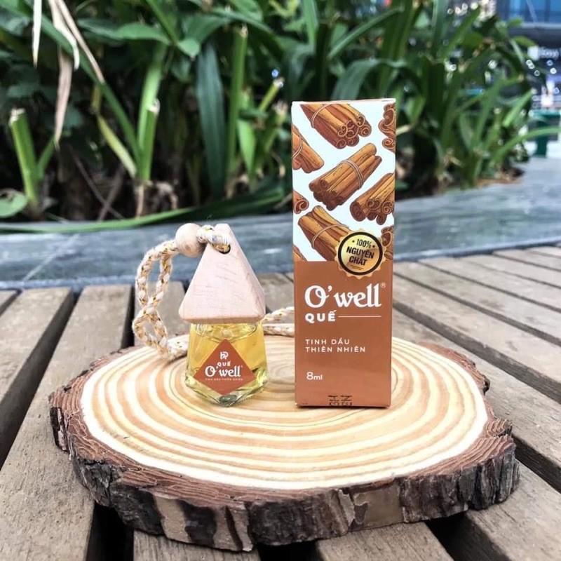 Tinh dầu treo xe ô tô, treo phòng hương quế, cà phê 8ml