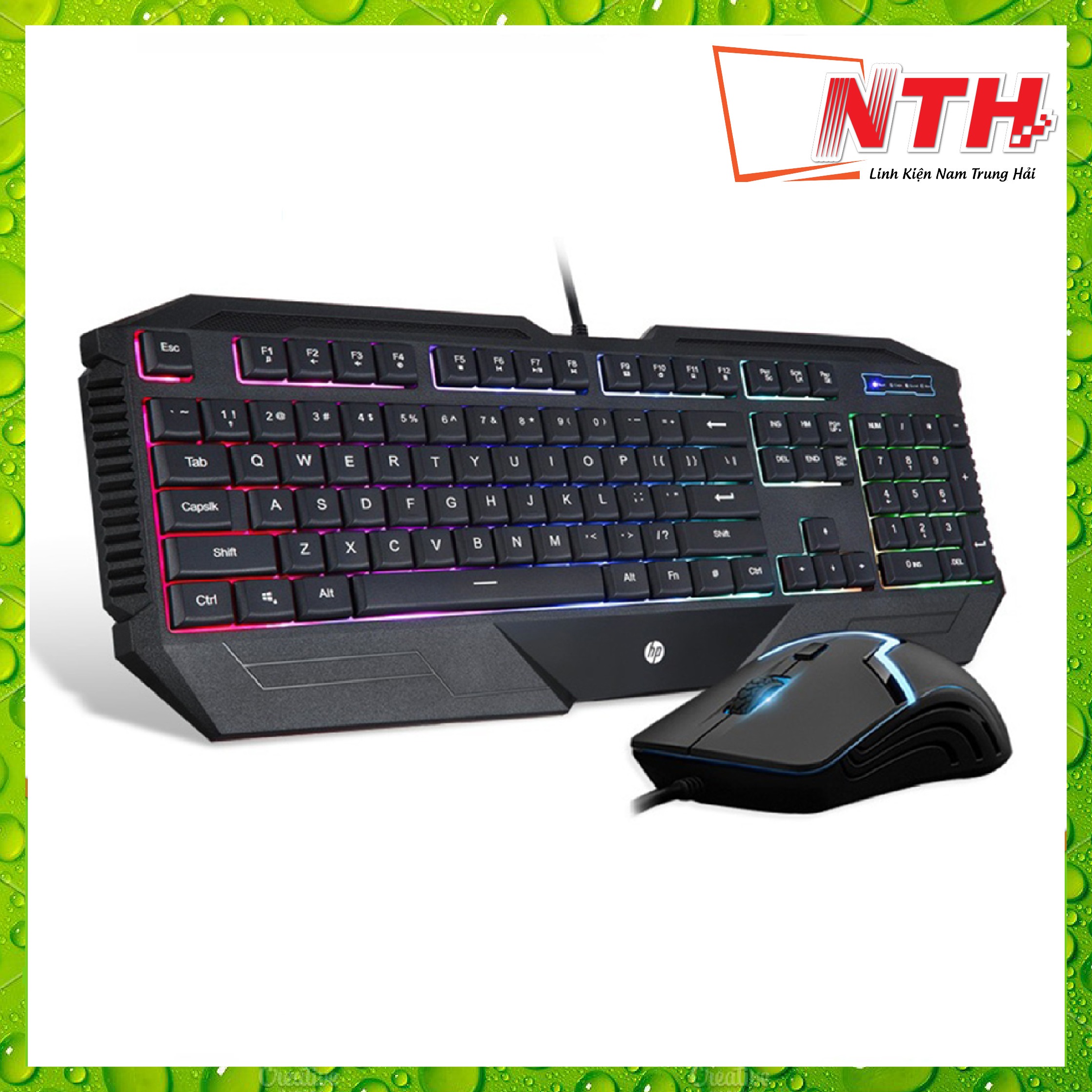 Bộ Bàn Phím Và Chuột Gaming GK1100 LED USB - NTH