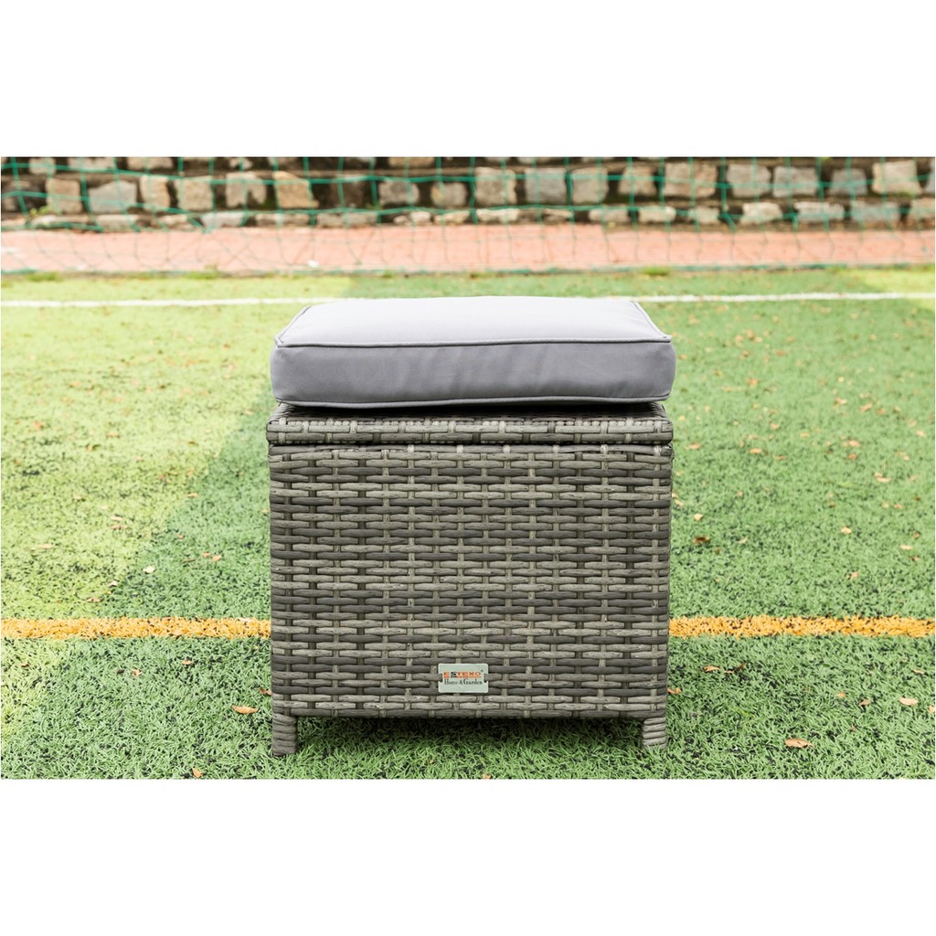 WEGO Bộ sofa nhựa giả mây ngoài trời/ Bộ Sofa sân vườn 7 chỗ ngồi // Outdoor Furniture Rattan Chair Sofa Dining Set Balcony Table Garden 7 seater