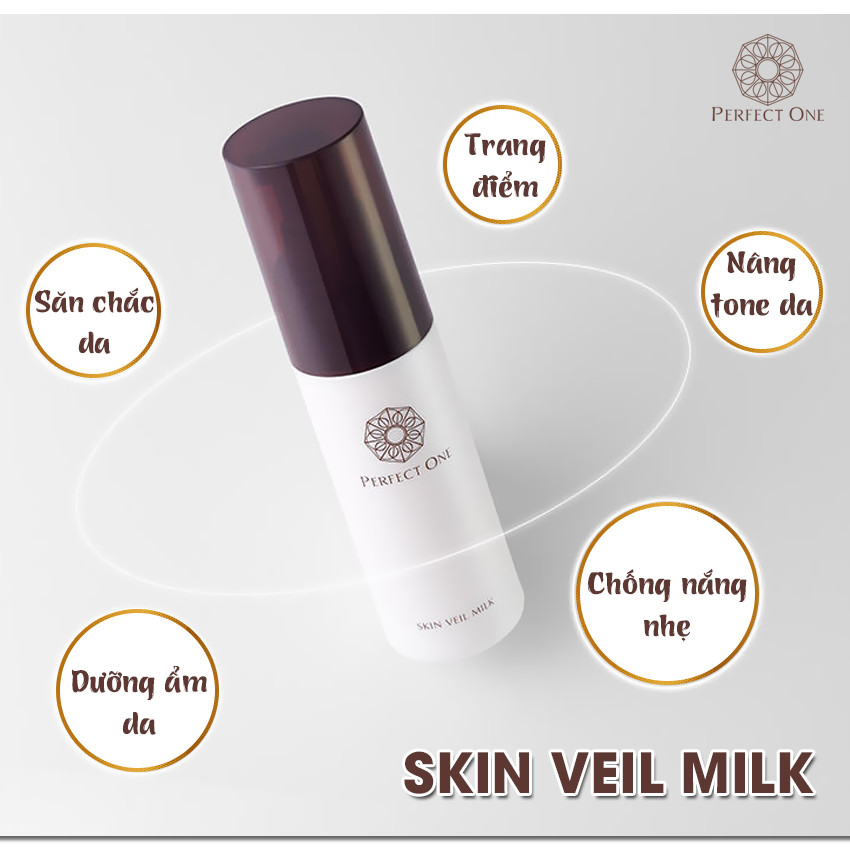 Sữa Dưỡng Trang Điểm Nhật Bản Giúp Nâng Tông PERFECT ONE SP Skin Veil Milk 22g