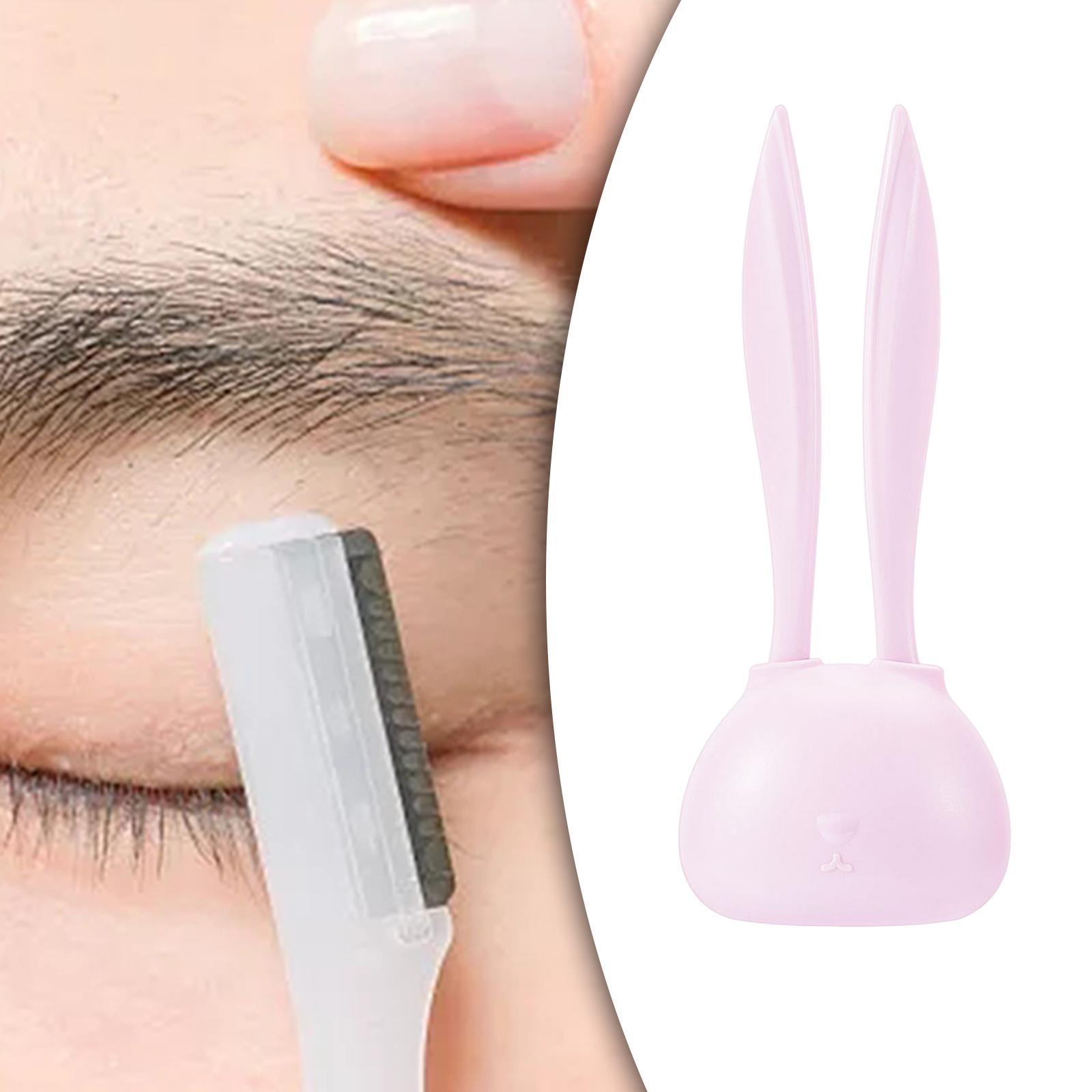 2Pcs Multipurpose Eyebrow Shaper Groomer Trimming Handheld Manual for Travel
