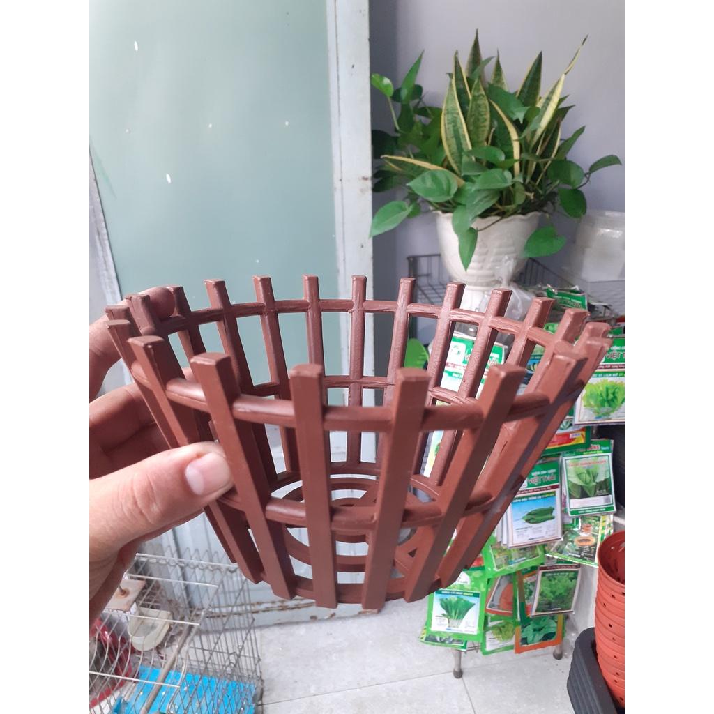 Rọ trồng lan nhựa cứng siêu bền.