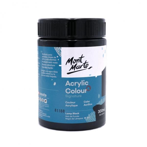 Màu Acrylic Mont Marte 300 ML MSCH3032 - Màu Lamp Black